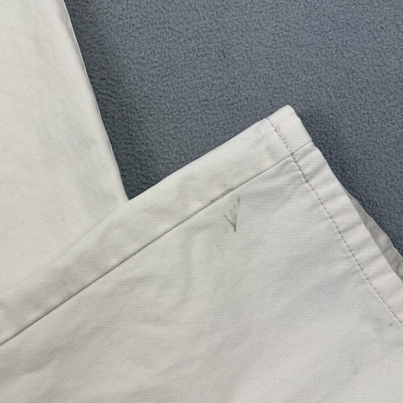 Peter Millar Pants Mens 38 Off-White Pima Cotton Chino Flat Front Golf Casual - Picture 8 of 11